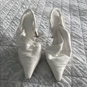 Bottega Veneta leather slingback pumps